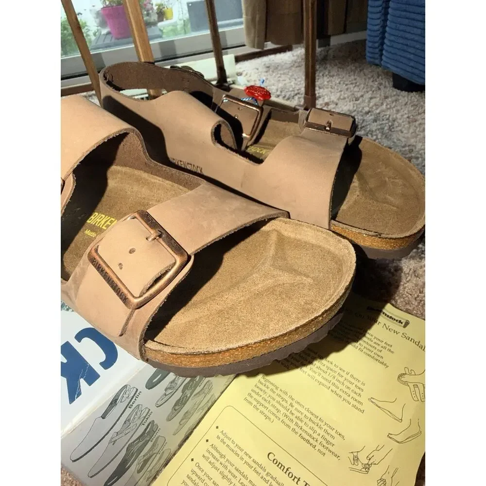 1991 Birkenstock Brown Milano With Box Size 41 Mens 8 Women’s 10